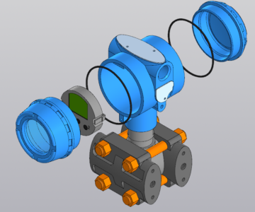 3D модель Преобразователь давления Метран-150