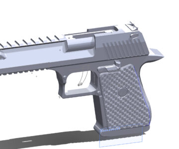 3D модель Модель лазерного пистолета Desert Eagle