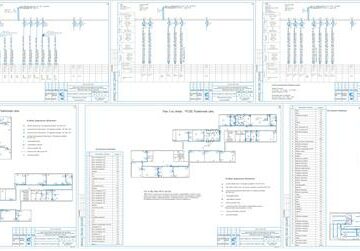 Чертеж Ремонт внутренних электрических сетей (капитальный ремонт системы электроснабжения) средней школы