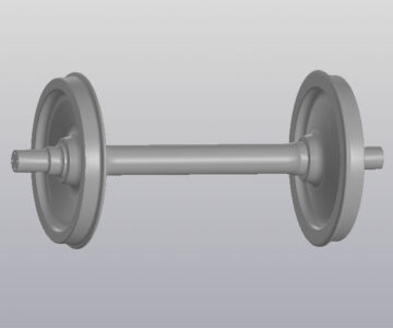 3D модель Колесная пара РУ1-957Г