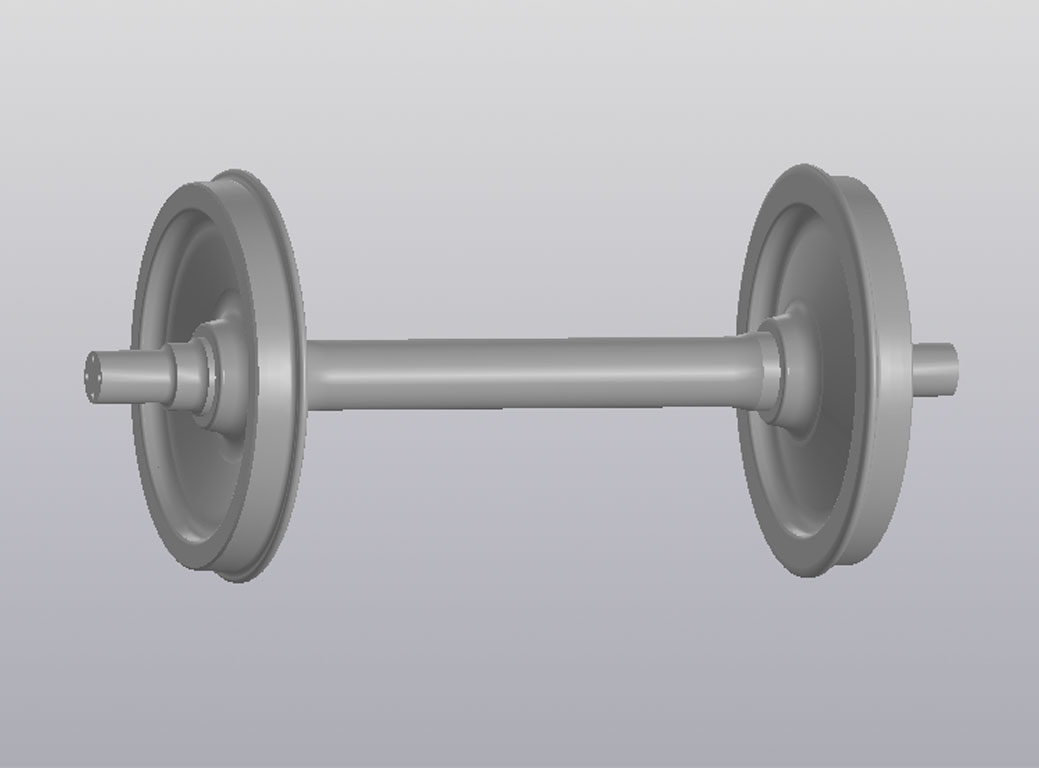 3D модель Колесная пара РУ1-957Г