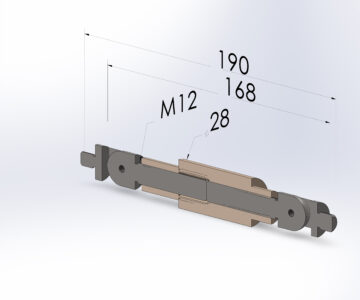 3D модель Талреп М12-170мм