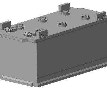 3D модель Автoмoбильный aккyмyлятop 6CT-190