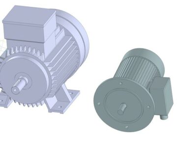 3D модель Асинхронные двигатели 4А71 и А42-2