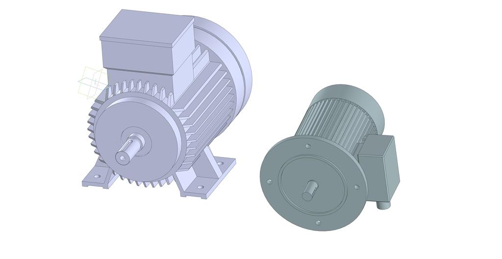 3D модель Асинхронные двигатели 4А71 и А42-2