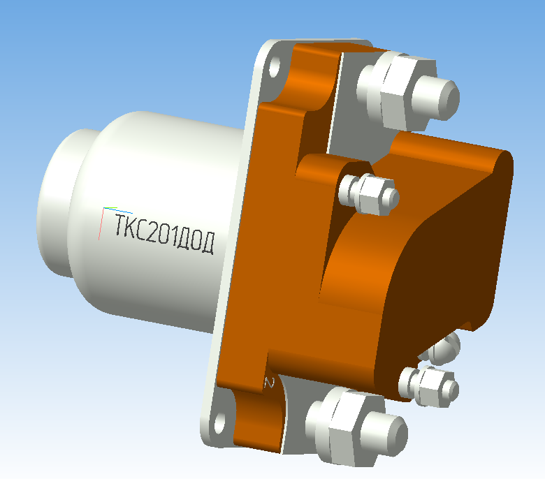 3D модель Контактор ТКС201ДОД