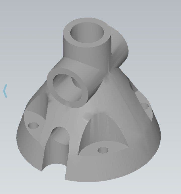 3D модель Кронштейн для настольной лампы Dexp & Kuxurv