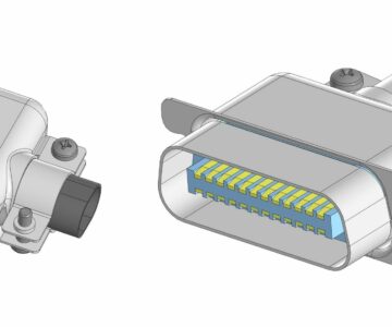 3D модель Вилка CENC-24M (DS1078-24M0L, Connfly)