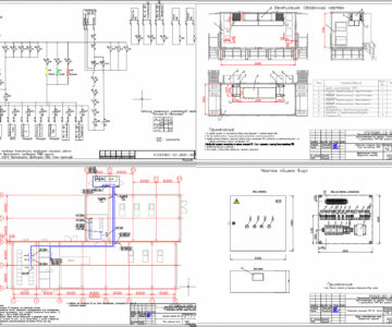 Чертеж Проектная документация установка ЧРП 6кВ на насосной станции