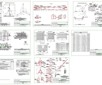 Чертеж Дымовая труба котельной Н=21.375мм,   d=400мм.