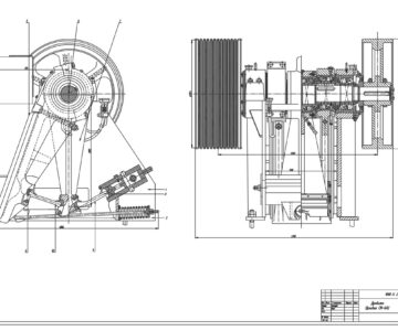 Чертеж Проектирование дробилкой щековой СМ-642 с комбинированным движением щеки