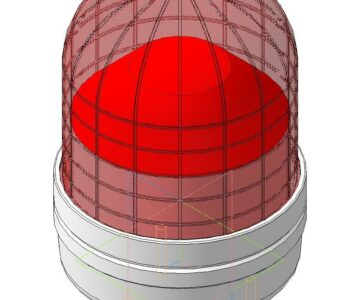 3D модель Лампа сигнальная светодиодная MS86L-FFF-C-3T