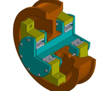 3D модель Колесо ведомое мостового крана