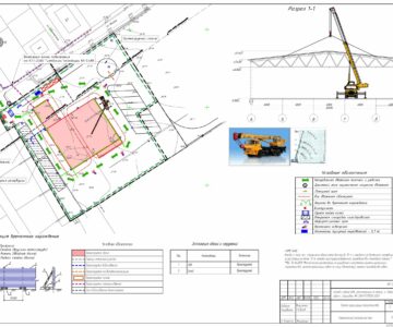 Чертеж Проект организации строительства "Склад и здание АБК"