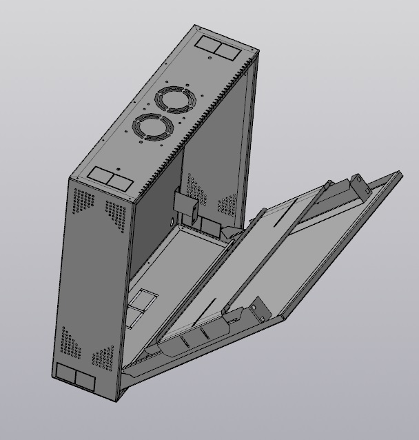 3D модель Шкаф коммутационный