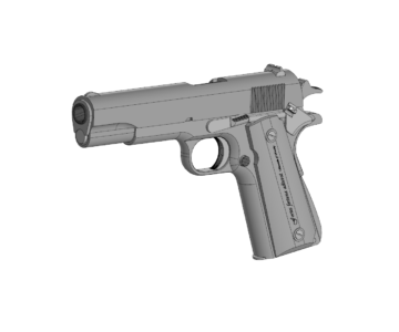 3D модель 3Д модель пистолета Colt 1911