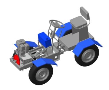 3D модель Минитрактор