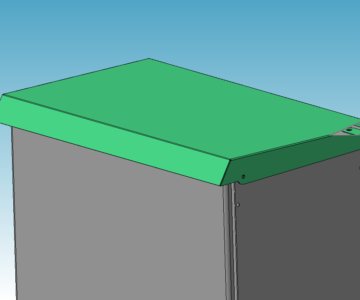 3D модель Крыша (дождезащитный козырёк) на корпус ДКС R5CQE