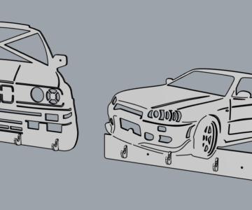 Чертеж Ключницы BMW, Nissan