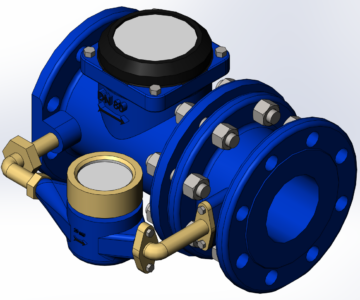 3D модель Счетчик  холодной воды комбинированный ВСХНКд Dy-80/20