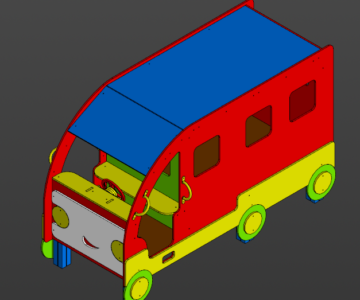 3D модель Игровой комплекс "Автобус"