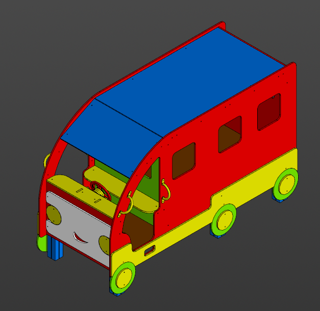 3D модель Игровой комплекс "Автобус"