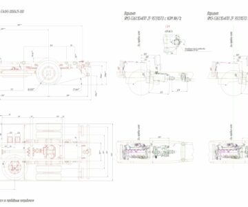 Чертеж МАЗ-5340H3-425-000 ГЧ - Габаритный чертеж