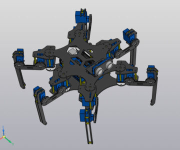 3D модель Робот паук на SG90