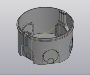 3D модель Подрозетник