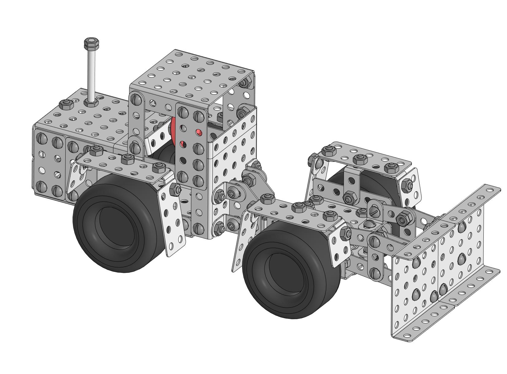 3D модель Кировец из детского конструктора