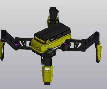 3D модель Робот-паук УАЗ "Буханка"