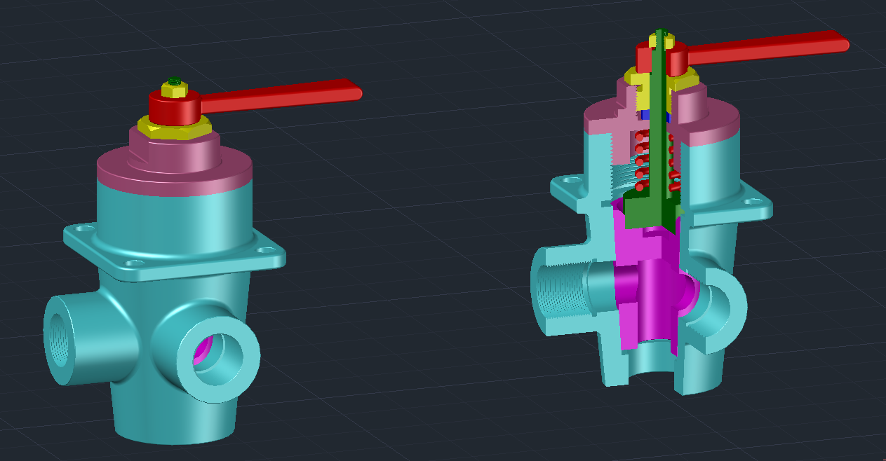 3D модель Кран двухходовой МЧ00.24