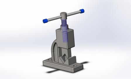 3D модель Тиски для профильной трубы