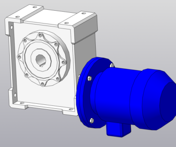 3D модель Мотор-редуктор NMRV150-60-23-5.5