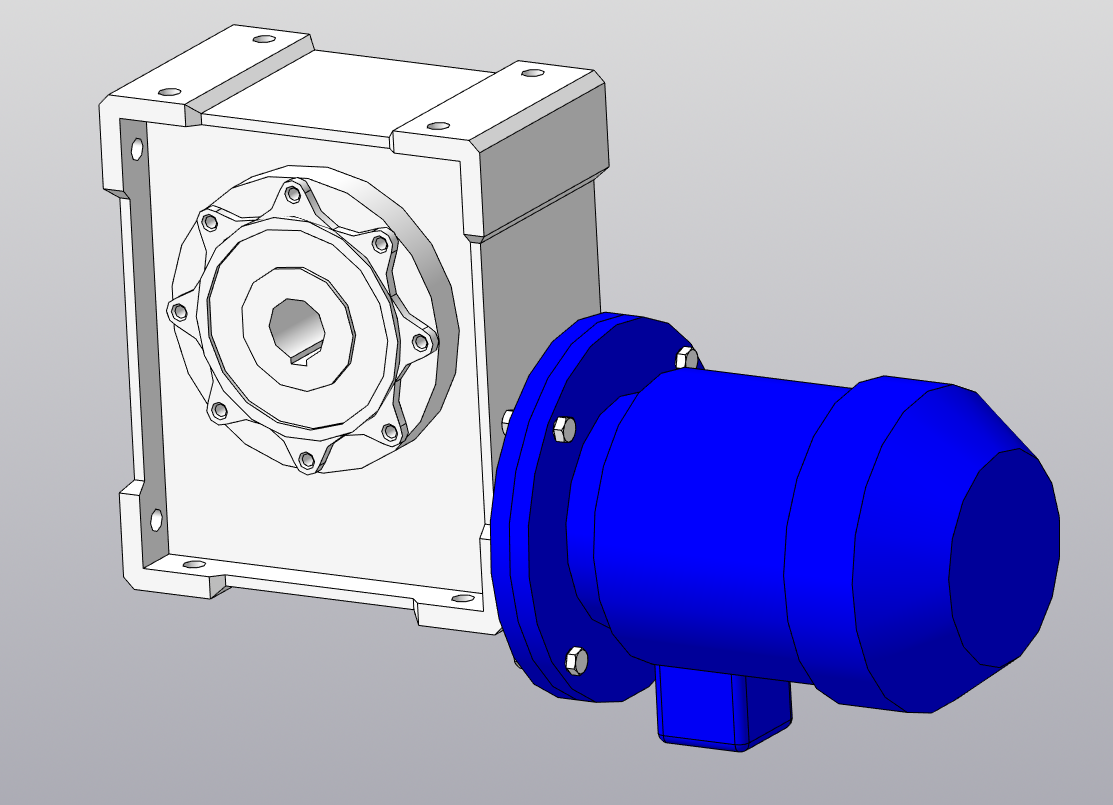 3D модель Мотор-редуктор NMRV150-60-23-5.5