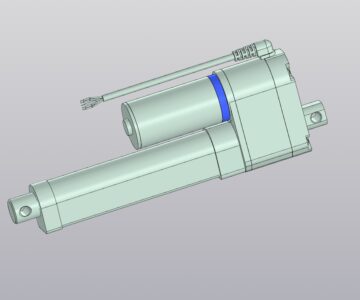 3D модель Линейный актуатор SKF CAHB-10 (с потенциометром)