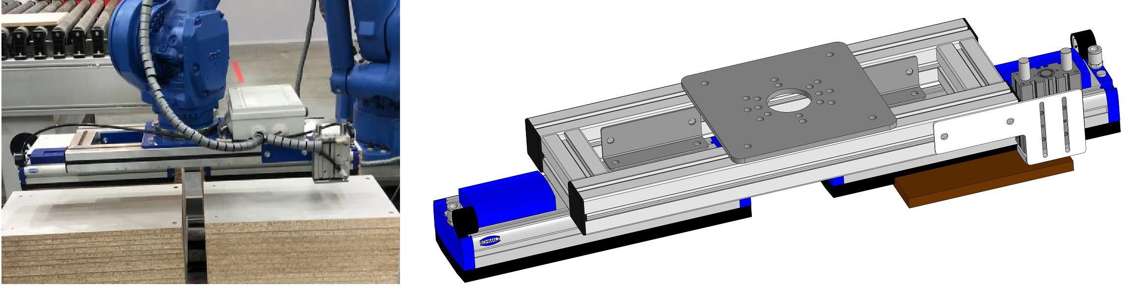 3D модель Пневматическая оснастка на робота для перекладки объектов