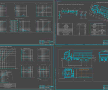Чертеж Расчет автомобиля КамАЗ-4310