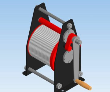 3D модель Лебёдка ручная ЛР-1,5