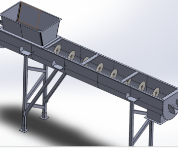 3D модель Винтовой конвейер d=110