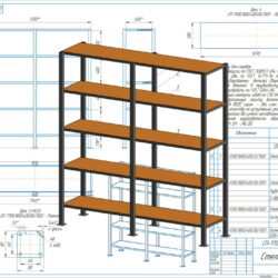 Стеллаж dwg
