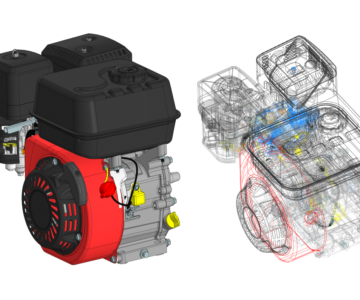 3D модель Двигатель Loncin LC 170F-2 (212сс)