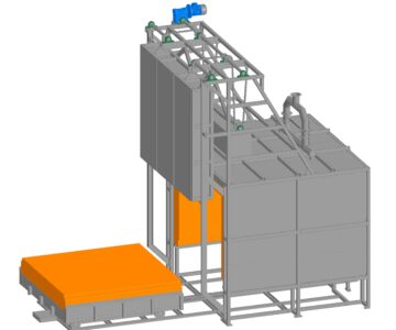 3D модель Закалочная печь с выдвижным подом