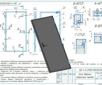 3D модель Блок дверной для цельнометаллического здания