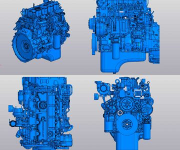 3D модель Двигатель ЯМЗ 53412-30