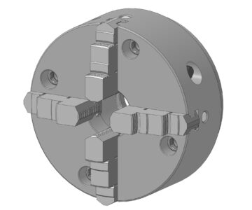 3D модель Патрон клинореечный четырехкулачковый