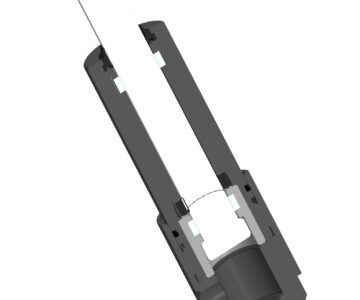 3D модель Модель плунжерного одностороннего гидроцилиндра