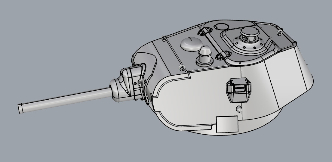 3D модель Башня Т-34 обр.1940г