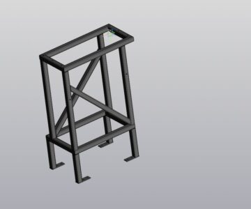 3D модель Каркас гидробака