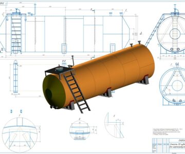 3D модель Емкость 50 кубов для нефтепродуктов